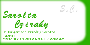 sarolta cziraky business card